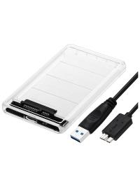 MULTICOLOR 2.5 USB 3.0 Harici SSD Harddisk Şeffaf Taşınabilir HDD Kutusu MC-4266 - 3